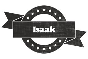 Isaak grunge logo