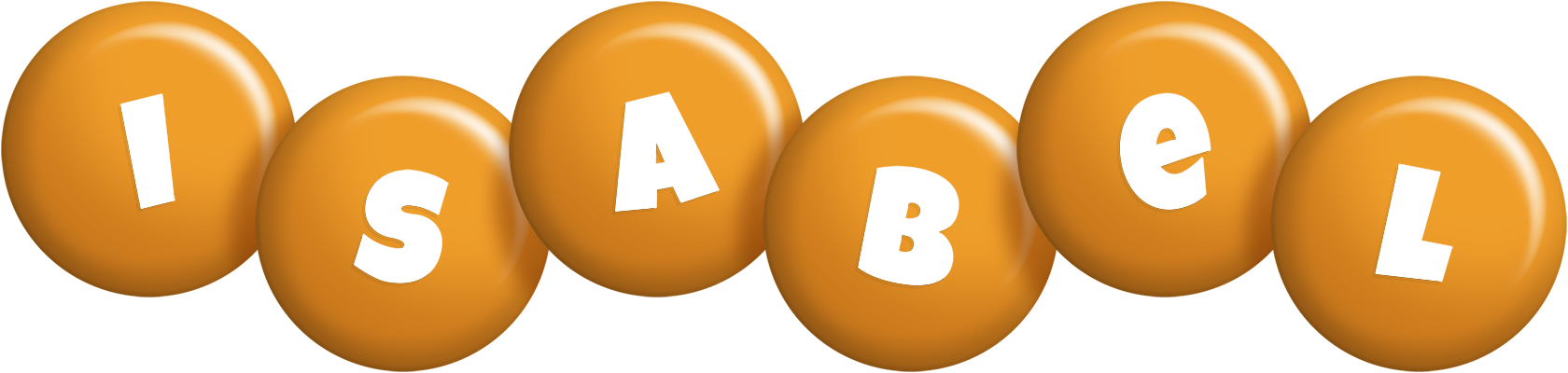 Isabel candy-orange logo