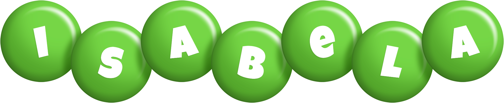 Isabela candy-green logo