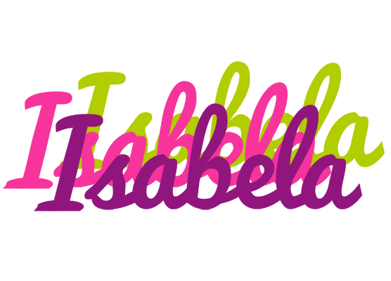 Isabela flowers logo