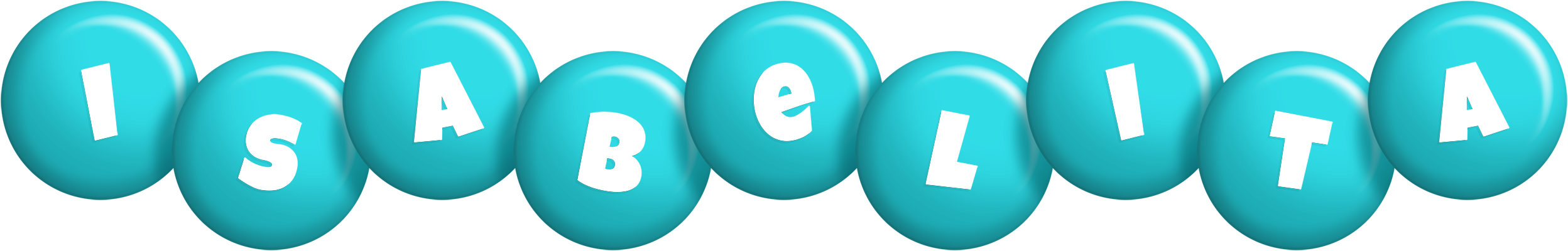 Isabelita candy-azur logo