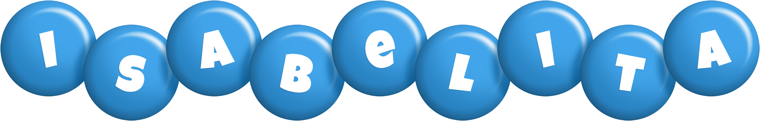 Isabelita candy-blue logo
