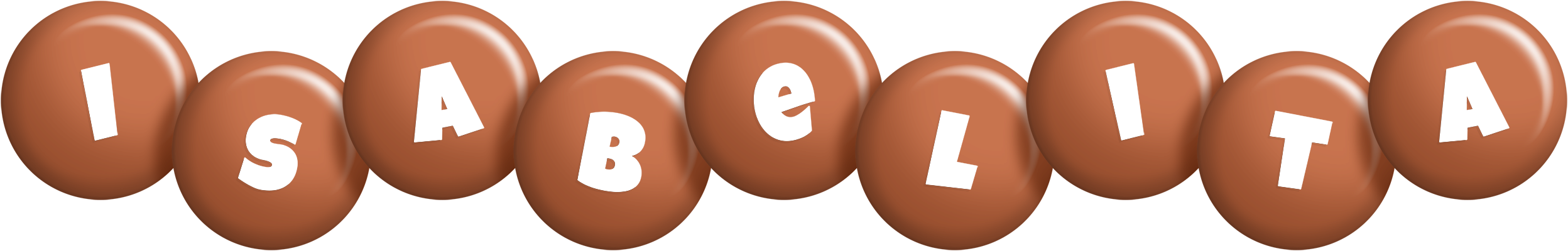 Isabelita candy-brown logo