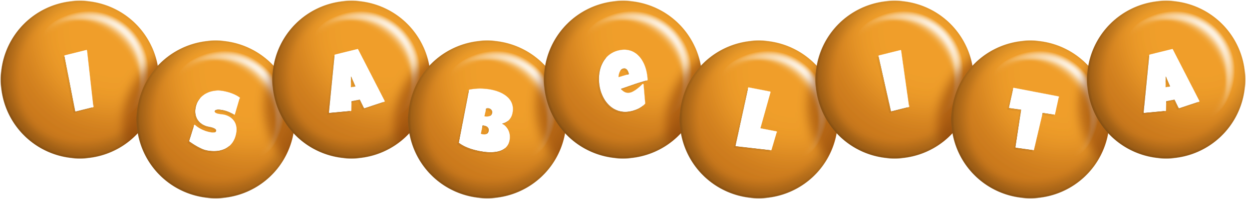 Isabelita candy-orange logo
