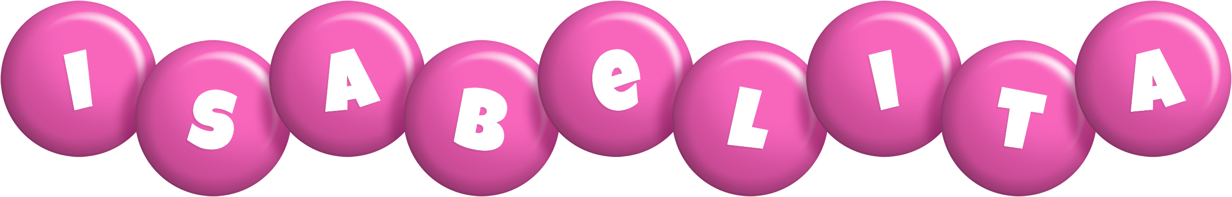 Isabelita candy-pink logo