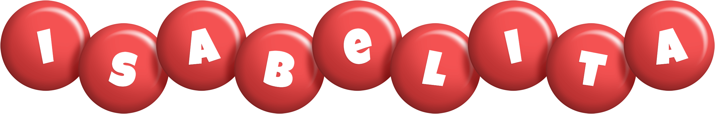 Isabelita candy-red logo