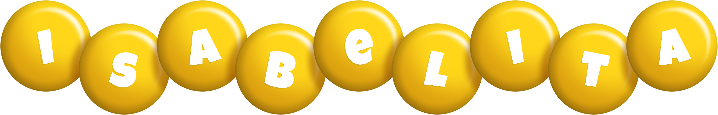Isabelita candy-yellow logo