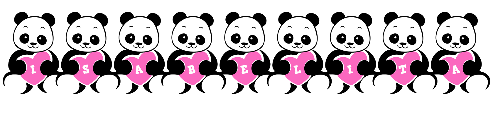 Isabelita love-panda logo