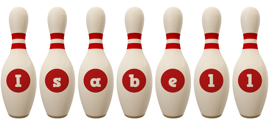 Isabell bowling-pin logo