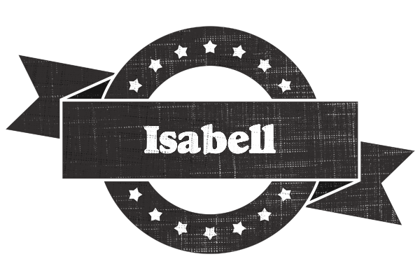 Isabell grunge logo