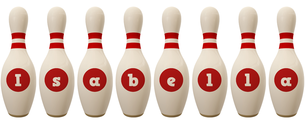 Isabella bowling-pin logo
