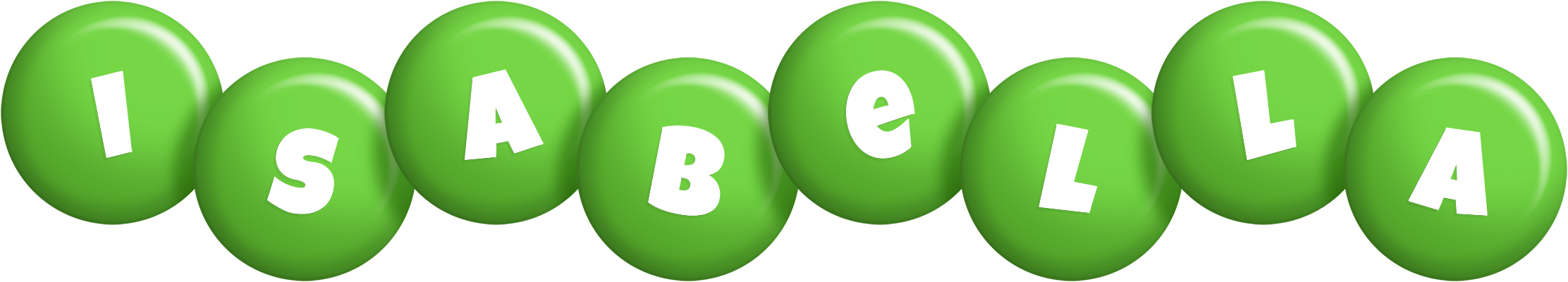 Isabella candy-green logo