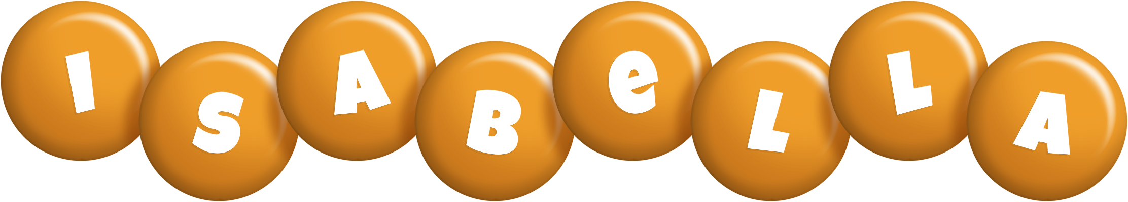 Isabella candy-orange logo