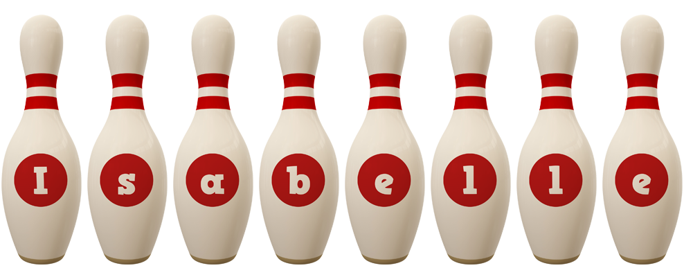 Isabelle bowling-pin logo