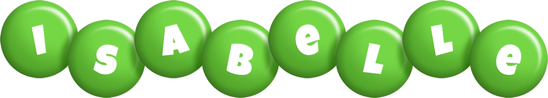 Isabelle candy-green logo