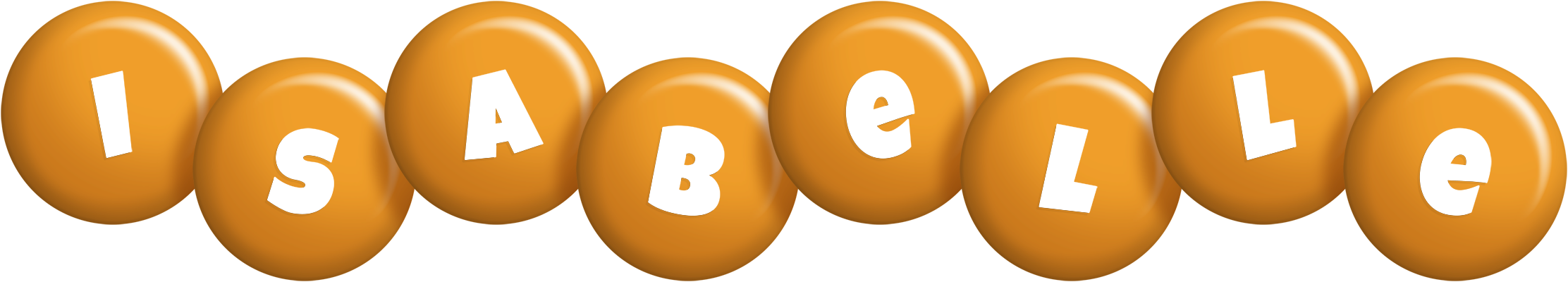Isabelle candy-orange logo