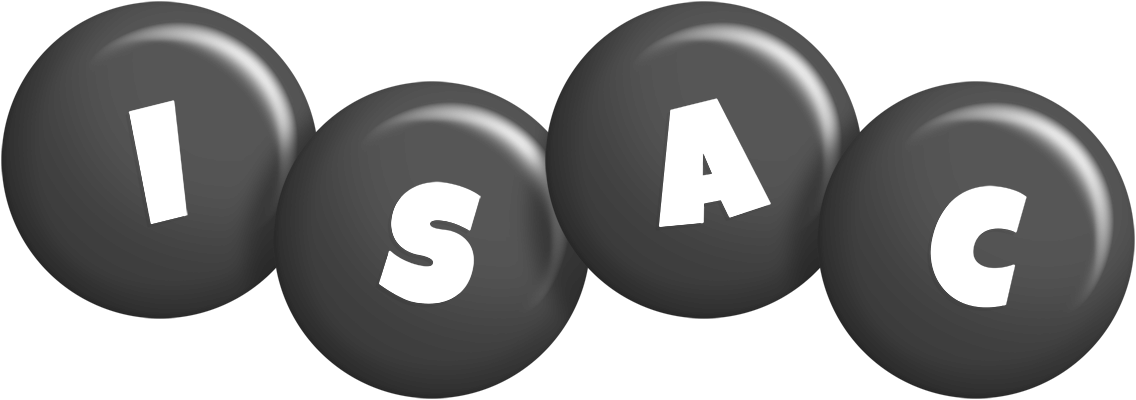 Isac candy-black logo