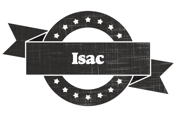 Isac grunge logo