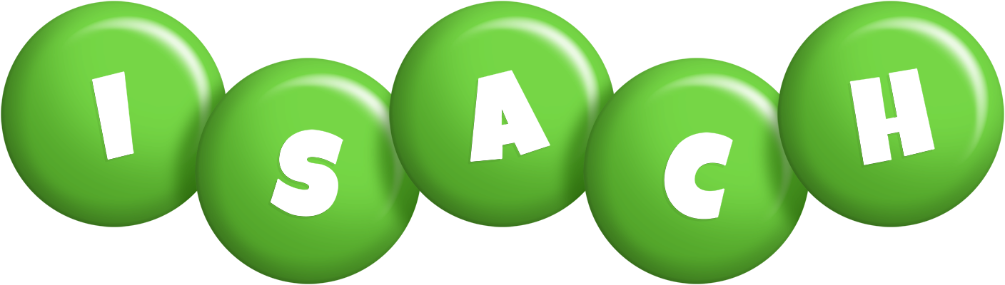 Isach candy-green logo