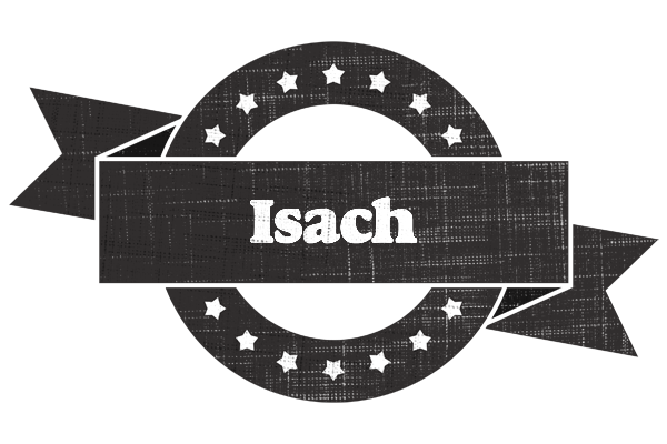 Isach grunge logo