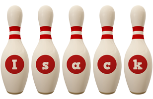 Isack bowling-pin logo