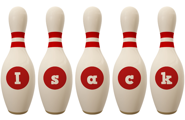 Isack bowling-pin logo