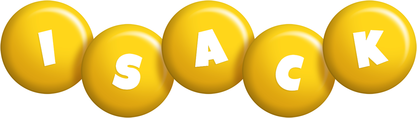 Isack candy-yellow logo