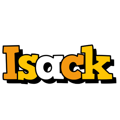 Isack cartoon logo