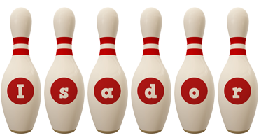 Isador bowling-pin logo