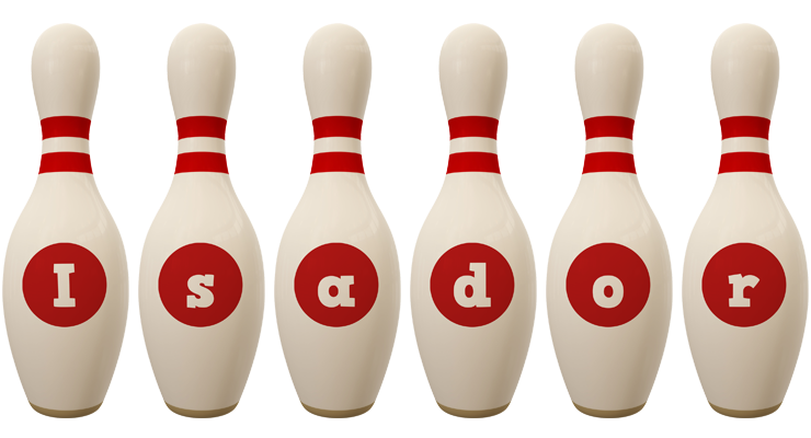 Isador bowling-pin logo