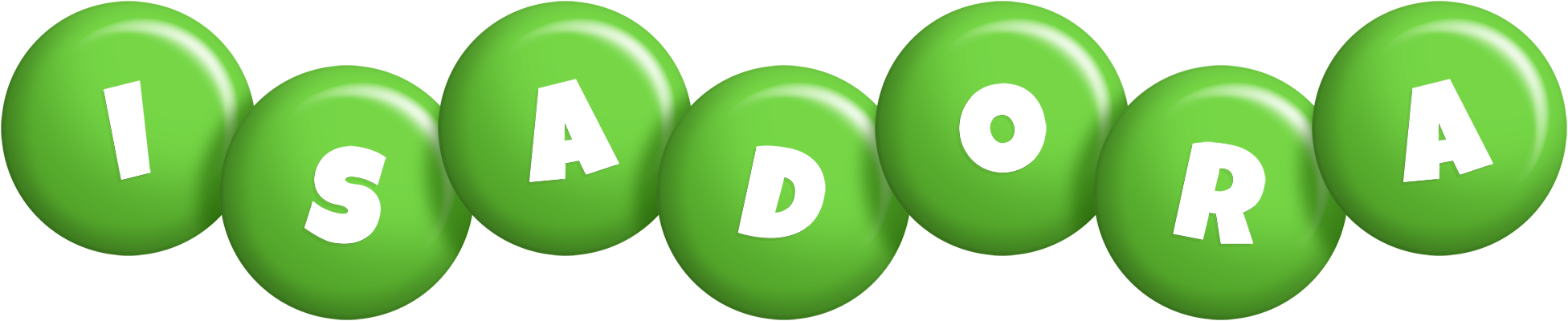 Isadora candy-green logo