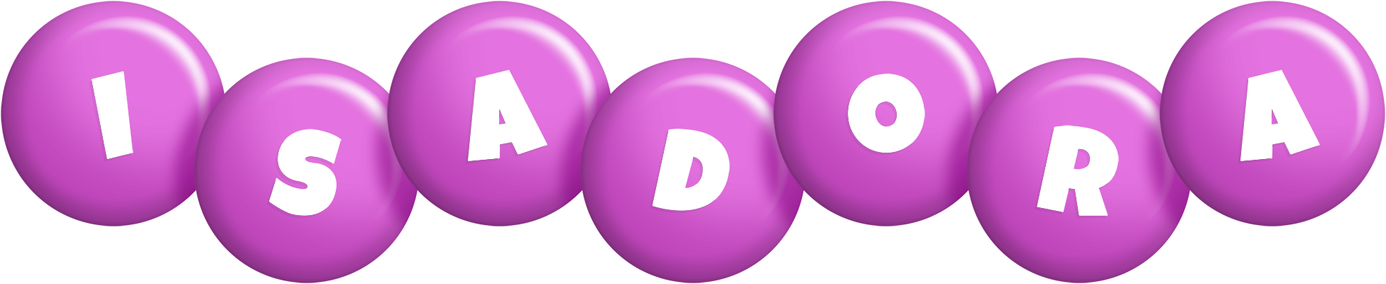 Isadora candy-purple logo