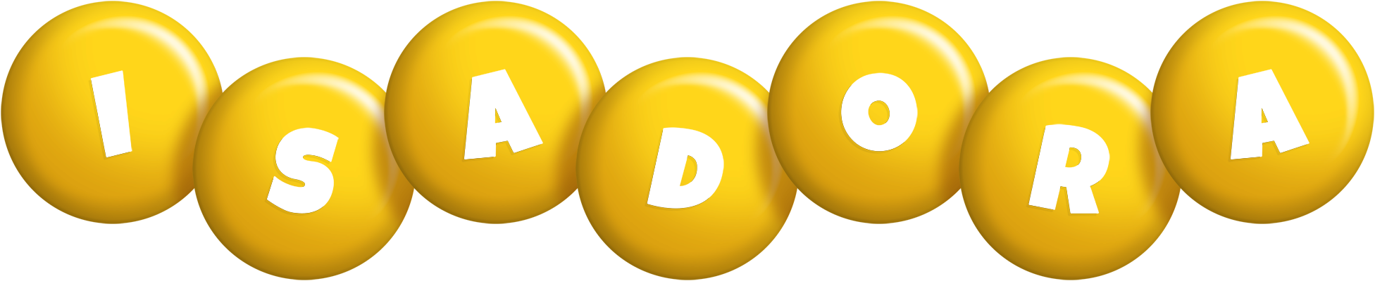 Isadora candy-yellow logo