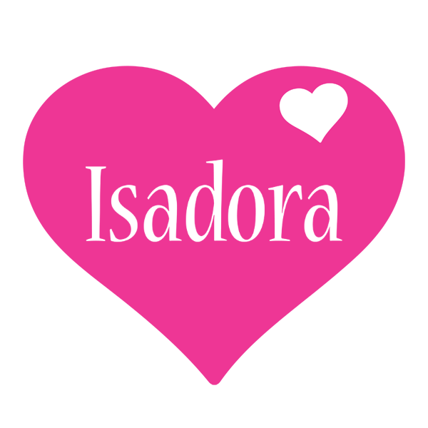 Isadora love-heart logo