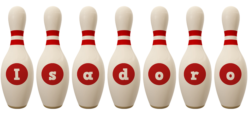 Isadoro bowling-pin logo
