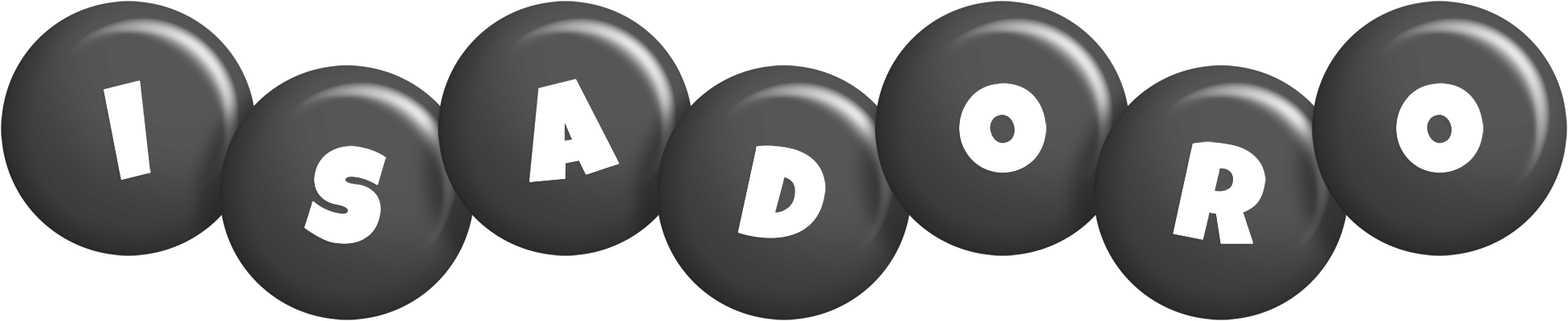 Isadoro candy-black logo