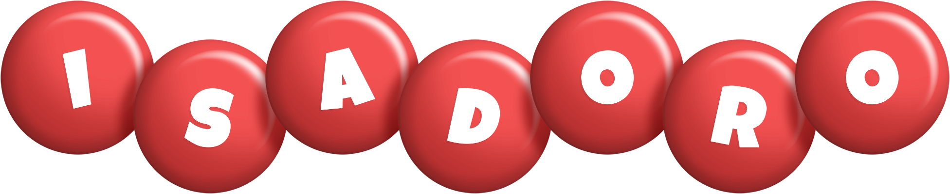 Isadoro candy-red logo