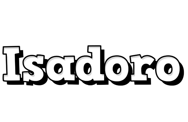 Isadoro snowing logo