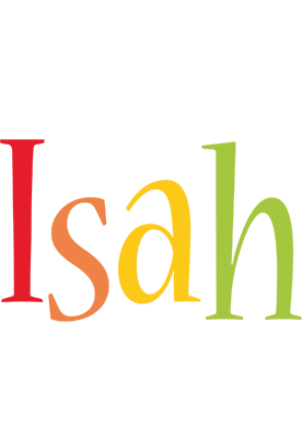 Isah birthday logo