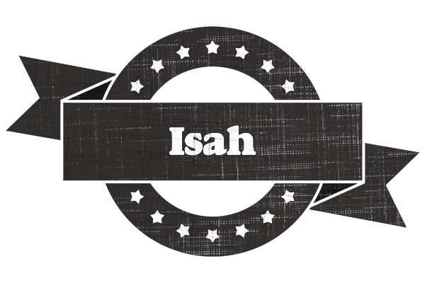 Isah grunge logo