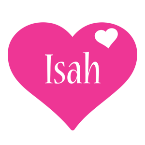 Isah love-heart logo