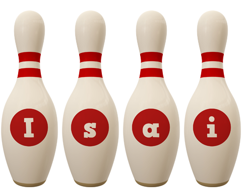 Isai bowling-pin logo