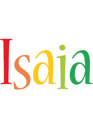 Isaia birthday logo