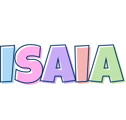 Isaia pastel logo