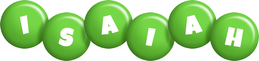 Isaiah candy-green logo