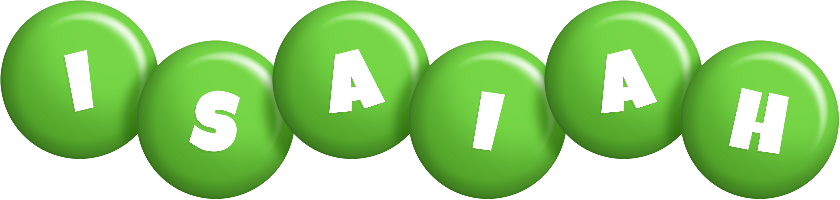 Isaiah candy-green logo