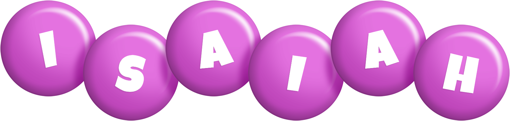 Isaiah candy-purple logo