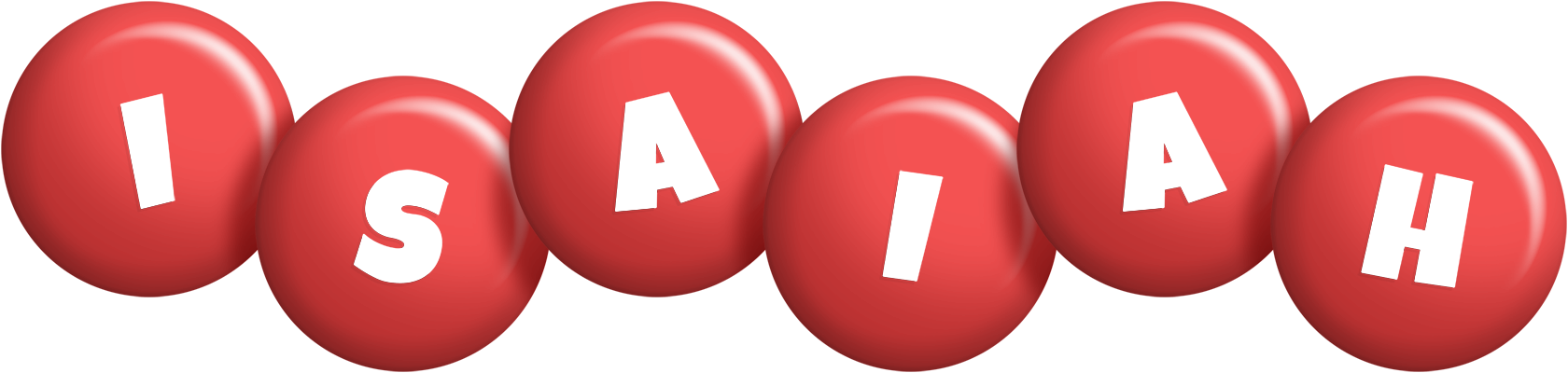 Isaiah candy-red logo