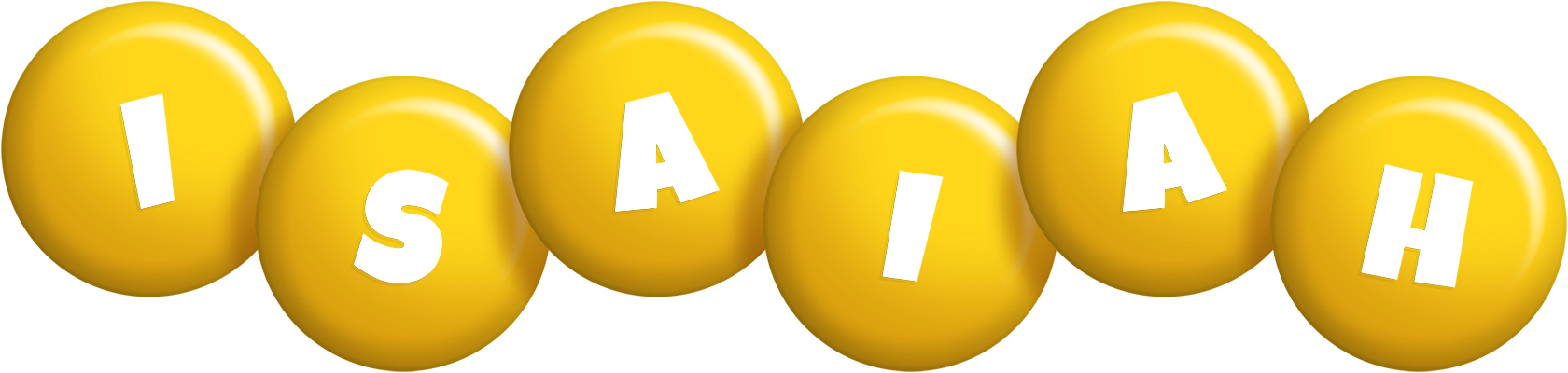 Isaiah candy-yellow logo