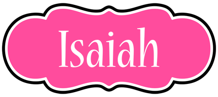 Isaiah invitation logo